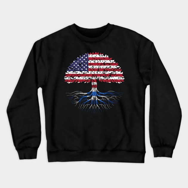 Greek American citizenship gift Crewneck Sweatshirt by SerenityByAlex